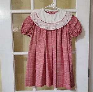 Red and white Monday's Child dress size 4t